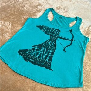 Disney’s Brave Teal Graphic Tank Top